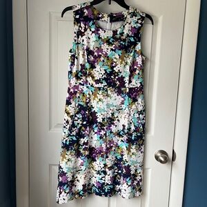 Lands’ End Floral Multicolor Dress